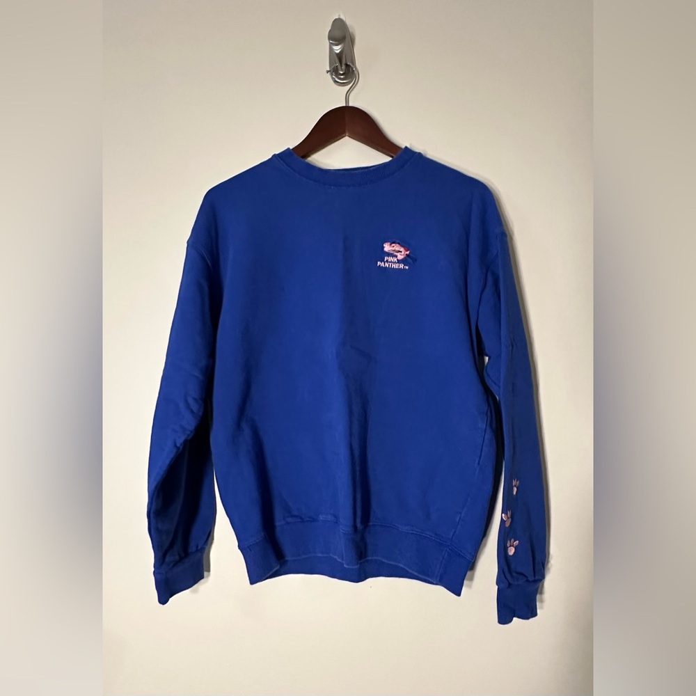 IMVELY Pink Panther Blue Sweater size medium